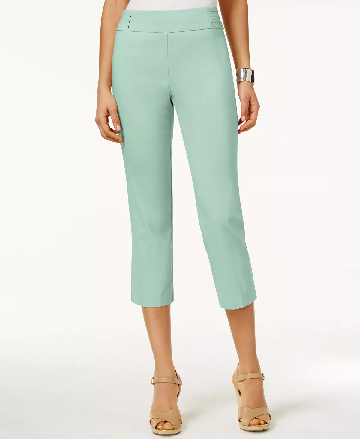 JM Collection Embellished Pull-On Capri Pants, Created For Macy's 10 JM Collection Embellished Pull-On Capri Pants, Created For Macy's - Image 10