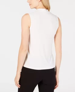 Alternative view of Anne Klein Tie-Neck Top