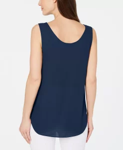 Alternative view of Alfani Women's Sleeveless Scoop-Neck Blouse, Created For Macy's