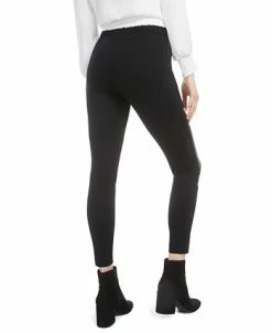 Alternative view of Bar III Faux-Leather-Patch Leggings, Created For Macy's