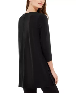 Alternative view of Alfani Women's Boat-Neck 3/4-Sleeve Tunic, Created For Macy's