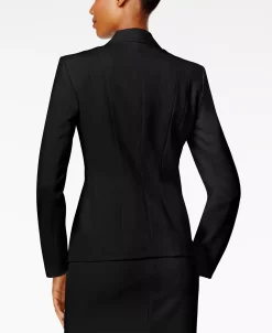 Kasper Crepe One-Button Blazer 13 Kasper Crepe One-Button Blazer -Anne Klein Sales Store 15665258 fpx