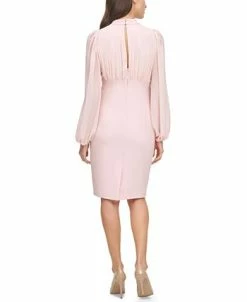 Alternative view of Vince Camuto Women's Balloon-Sleeve Mixed-Media Dress