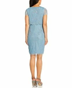 Alternative view of Adrianna Papell Embellished Overlay Dress