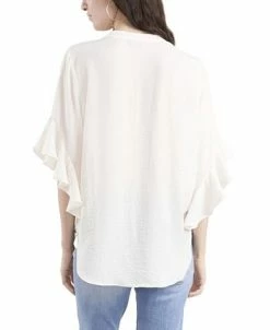 Alternative view of Vince Camuto Women's Ruffle Sleeve Henley Blouse