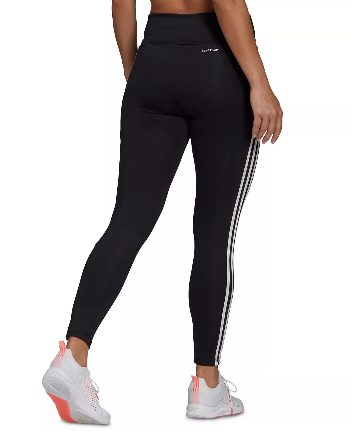 ADIDAS Women's 3-Stripe High-Waist Full Length Training Leggings 5 ADIDAS Women's 3-Stripe High-Waist Full Length Training Leggings - Image 5