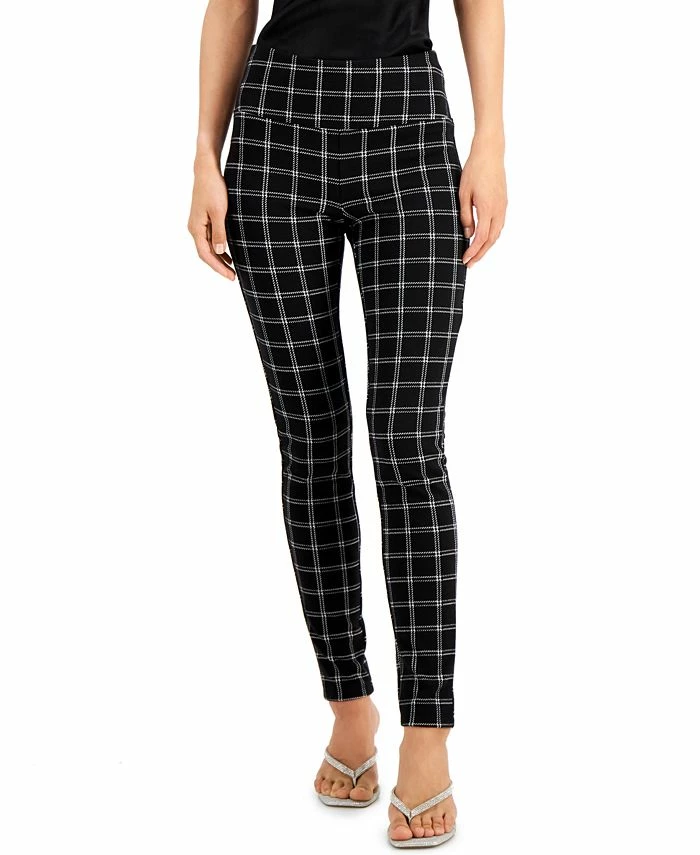 INC International Concepts Plaid Leggings, Created For Macy's 1 INC International Concepts Plaid Leggings, Created For Macy's