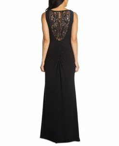 Adrianna Papell Embellished-Back Asymmetrical Gown 11 Adrianna Papell Embellished-Back Asymmetrical Gown -Anne Klein Sales Store 19271927 fpx