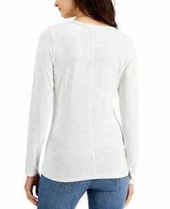 Alternative view of INC International Concepts Women's Scoop-Neck Top, Created For Macy's