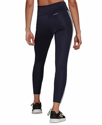 ADIDAS Women's High-Rise 3-Stripe 7/8 Performance Tights 2 ADIDAS Women's High-Rise 3-Stripe 7/8 Performance Tights - Image 2