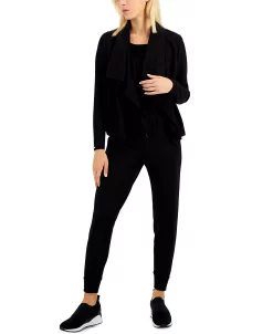 Anne Klein Serenity Drape-Front Jacket 6 Anne Klein Serenity Drape-Front Jacket -Anne Klein Sales Store 19459314 fpx