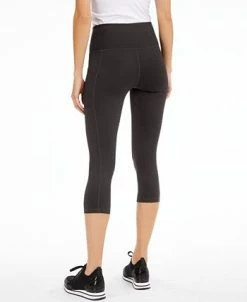Alternative view of ID Ideology Women's Compression High-Rise Side-Pocket Cropped Leggings, Regular & Petite, Created For Macy's