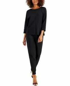 Alternative view of Anne Klein Boat-Neck Dolman-Sleeve Top
