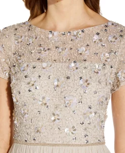 Adrianna Papell Beaded Chiffon Gown 7 Adrianna Papell Beaded Chiffon Gown -Anne Klein Sales Store 19698349 fpx