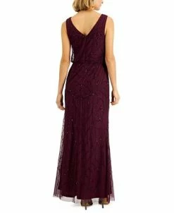 Alternative view of Papell Studio V-Neck Blouson Gown