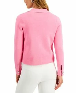 Alternative view of Charter Club Women's Cropped Sweater Blazer, Created For Macy's