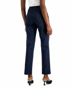 Alternative view of Alfani Women's Tummy-Control Pull-On Straight Leg Pants, Created For Macy's