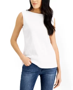 Karen Scott Cotton Boat-Neck Tank Top, Created For Macy's 15 Karen Scott Cotton Boat-Neck Tank Top, Created For Macy's -Anne Klein Sales Store 20382663 fpx