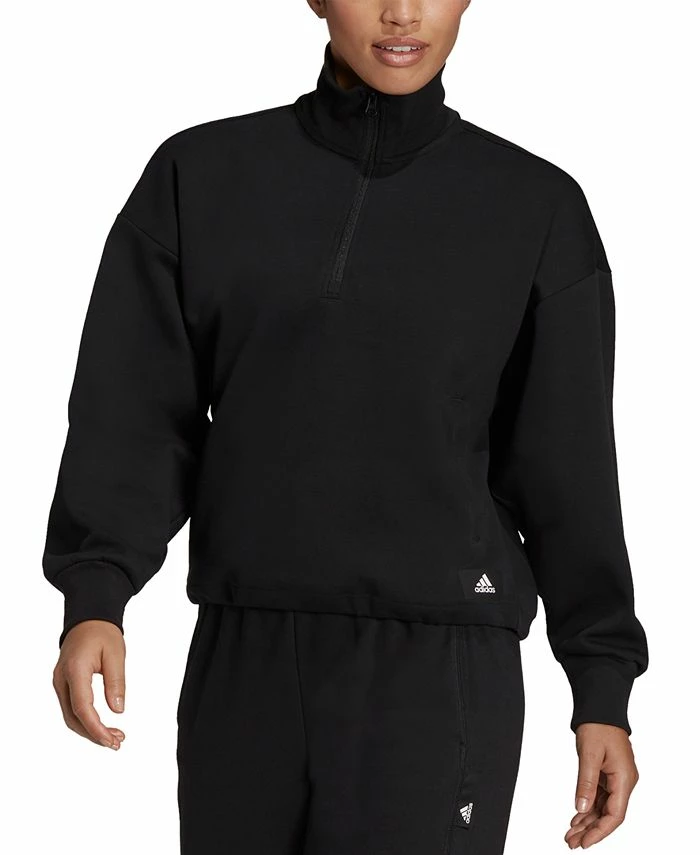 ADIDAS Women's Future Icons Quarter-Zip Sweatshirt 1 ADIDAS Women's Future Icons Quarter-Zip Sweatshirt