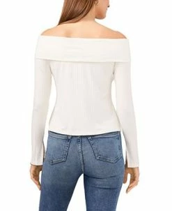 Alternative view of 1.STATE Long Sleeve Cross Shoulder Top