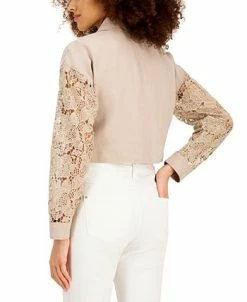 Alternative view of INC International Concepts Women's Lace-Sleeve Jacket, Created For Macy's