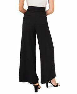 CeCe Wide-Leg Belted Moss Crepe Pants -Anne Klein Sales Store 20805784 fpx