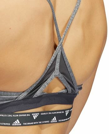ADIDAS Women's Aeroreact 3-Stripes Low-Impact Sports Bra 5 ADIDAS Women's Aeroreact 3-Stripes Low-Impact Sports Bra - Image 5
