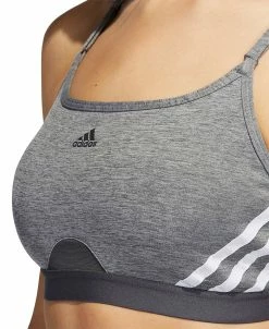 ADIDAS Women's Aeroreact 3-Stripes Low-Impact Sports Bra 10 ADIDAS Women's Aeroreact 3-Stripes Low-Impact Sports Bra -Anne Klein Sales Store 20914777 fpx
