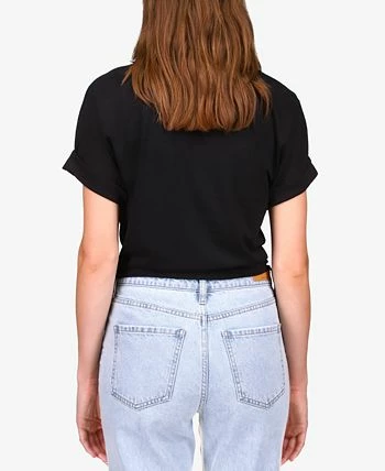 Sanctuary All Day Tie-Hem Cuffed T-Shirt 2 Sanctuary All Day Tie-Hem Cuffed T-Shirt - Image 2