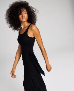 Alternative view of And Now This Women's Knit Side-Tie Tulip Midi Dress