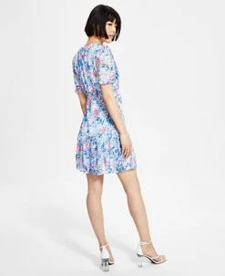 Alternative view of Bar III Women's Front-Cutout Tiered Dress, Created For Macy's