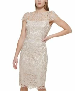 Vince Camuto Embroidered Sheath Dress