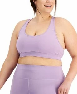 Alternative view of ID Ideology Performance Medium Impact Sports Bra, Created For Macy's