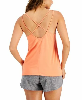 ID Ideology Women's Solid Strappy-Back Techy Knit Tank, Created For Macy's 2 ID Ideology Women's Solid Strappy-Back Techy Knit Tank, Created For Macy's - Image 2