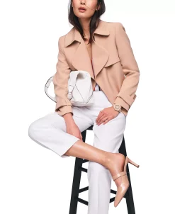 Anne Klein Open Front Jacket, Camisole Top & Cropped Straight-Leg Pants