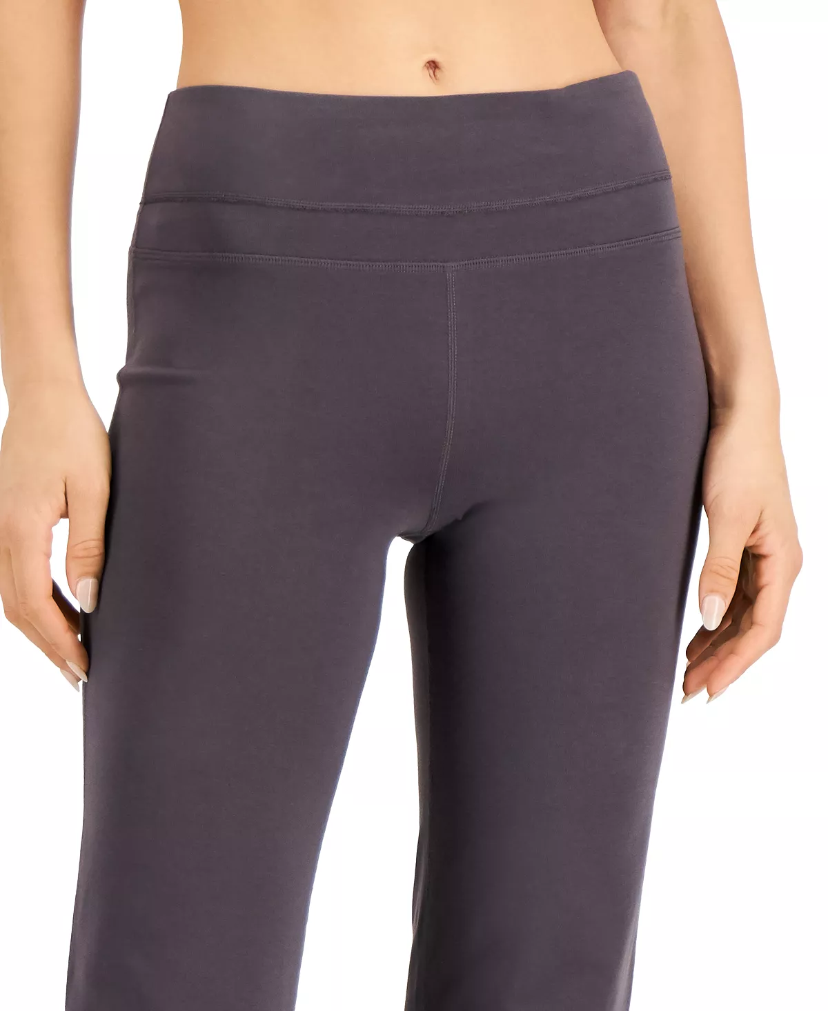 ID Ideology Women's Essentials Flared Pants, Created For Macy's 2 ID Ideology Women's Essentials Flared Pants, Created For Macy's - Image 2
