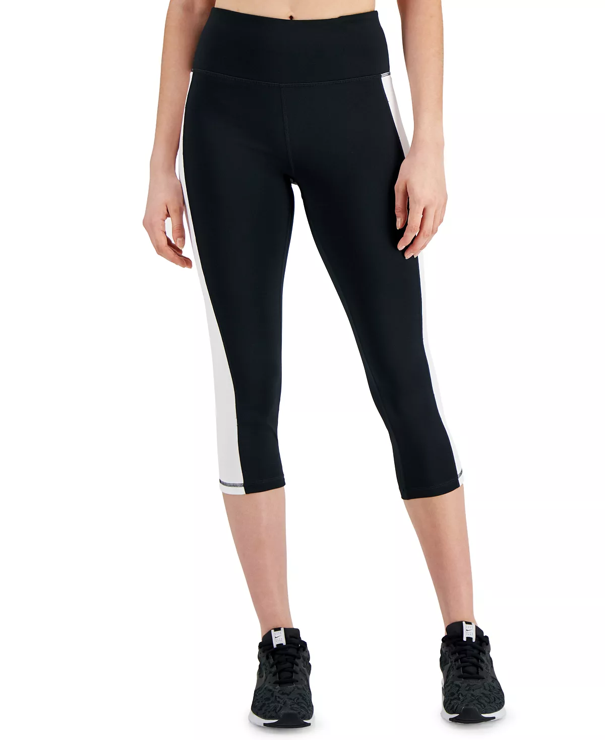 ID Ideology Active Petite Colorblocked Cropped Leggings, Created For Macy's 7 ID Ideology Active Petite Colorblocked Cropped Leggings, Created For Macy's - Image 7