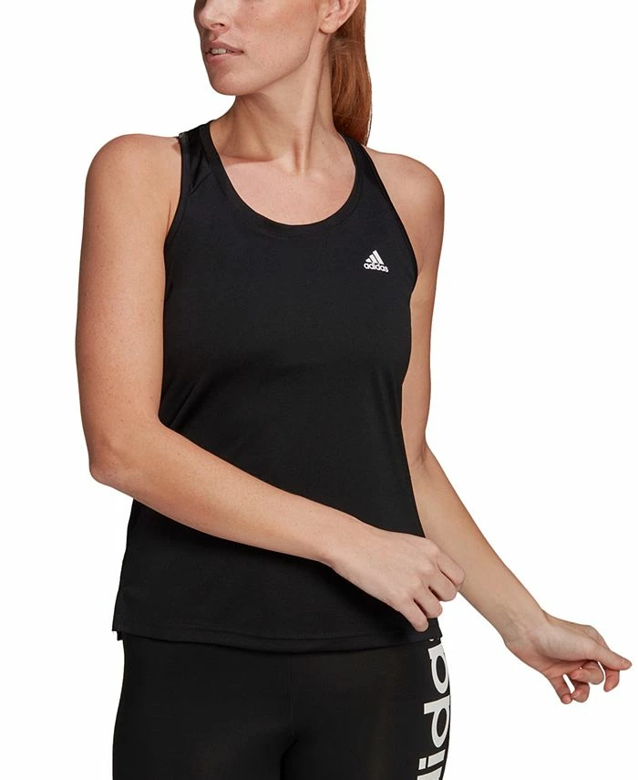 ADIDAS Women's Cotton Three-Stripe Tank Top 1 ADIDAS Women's Cotton Three-Stripe Tank Top