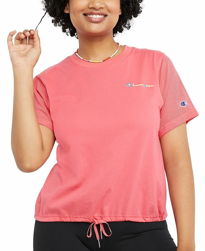 Champion Women's Campus Drawstring T-Shirt 1 Champion Women's Campus Drawstring T-Shirt