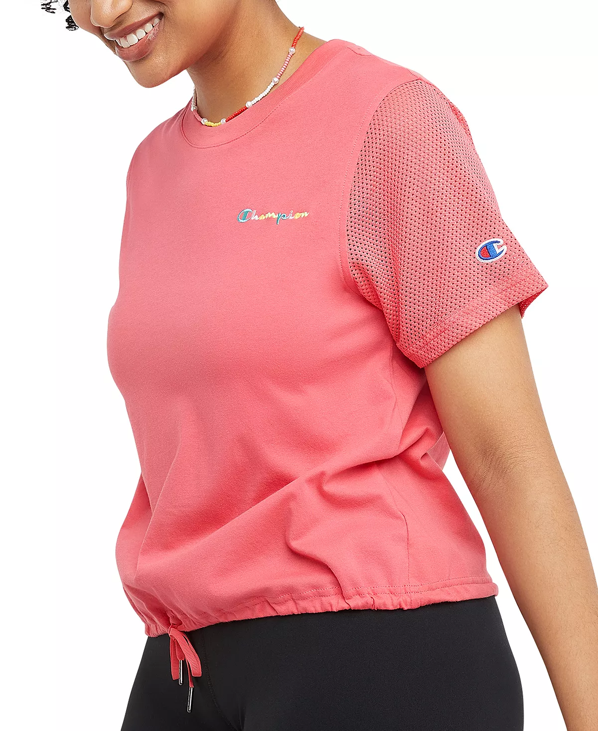 Champion Women's Campus Drawstring T-Shirt 3 Champion Women's Campus Drawstring T-Shirt - Image 3