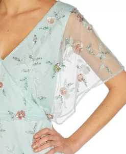 Adrianna Papell Women's Embellished Blouson Batwing-Sleeve Dress 6 Adrianna Papell Women's Embellished Blouson Batwing-Sleeve Dress -Anne Klein Sales Store 21674095 fpx