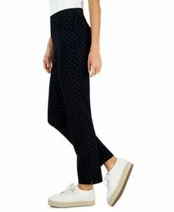 Charter Club Women's Afternoon Dot-Print Cambridge Ponté-Knit Pants, Created For Macy's 7 Charter Club Women's Afternoon Dot-Print Cambridge Ponté-Knit Pants, Created For Macy's -Anne Klein Sales Store 21674283 fpx