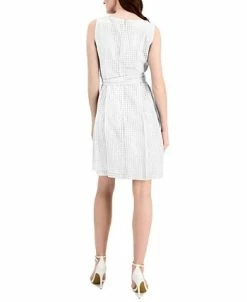 Alternative view of Anne Klein Women's Tie-Waist Fit & Flare Dress