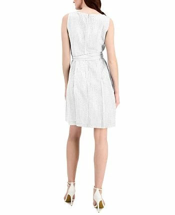 Anne Klein Women's Tie-Waist Fit & Flare Dress 2 Anne Klein Women's Tie-Waist Fit & Flare Dress - Image 2