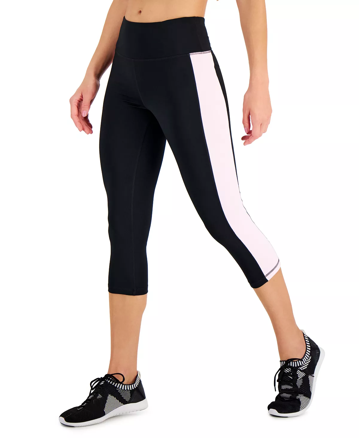 ID Ideology Active Petite Colorblocked Cropped Leggings, Created For Macy's 5 ID Ideology Active Petite Colorblocked Cropped Leggings, Created For Macy's - Image 5