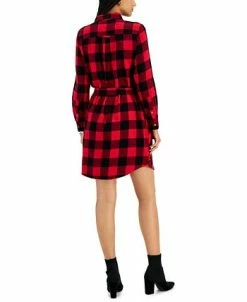 Alternative view of Style & Co Women's Plaid Shirtdress, Created For Macy's