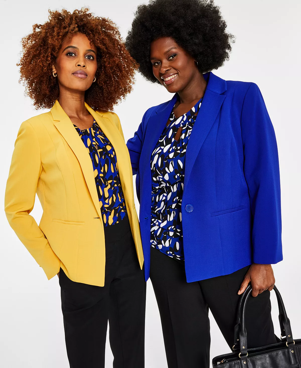Kasper Plus Size Crepe One-Button Blazer 8 Kasper Plus Size Crepe One-Button Blazer - Image 8