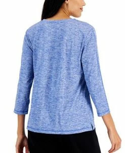 Alternative view of Karen Scott Women's 3/4-Sleeve Top, Created For Macy's