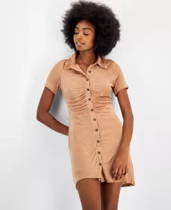 And Now This Women's Ruched Polo Dress, Created For Macy's