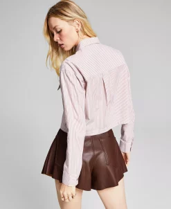 And Now This Women's Poplin Collared Shirt, Created For Macy's -Anne Klein Sales Store 21917291 fpx